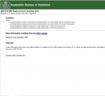 Waste Account, Australia, 2010-11
