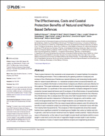 The Effectiveness, Costs and Coastal Protection Benefits of Natural and Nature-Based Defences