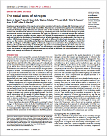 The social costs of nitrogen The social costs of nitrogen