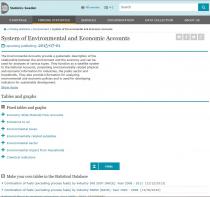 Statistics Sweden: System of Environmental and Economic Accounts