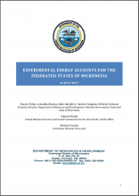 Experimental Energy Accounts for the Federated States of Micronesia