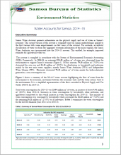 Water Accounts for Samoa, 2014-2015