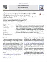 Assessing the value of the Central Everglades Planning Project (CEPP) in Everglades restoration: An ecosystem service approach