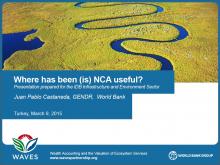 Where has been (is) NCA useful?