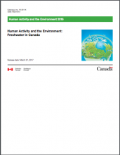 Human Activity and the Environment 2016 Freshwater in Canada