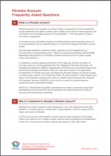Mineral Accounts for the Philippines: Frequently Asked Questions