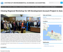 Closing Regional Workshop on SEEA in Jakarta, Indonesia