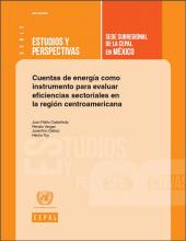 Energy Accounts as a Tool to Evaluate Sectoral Efficiencies in Central America