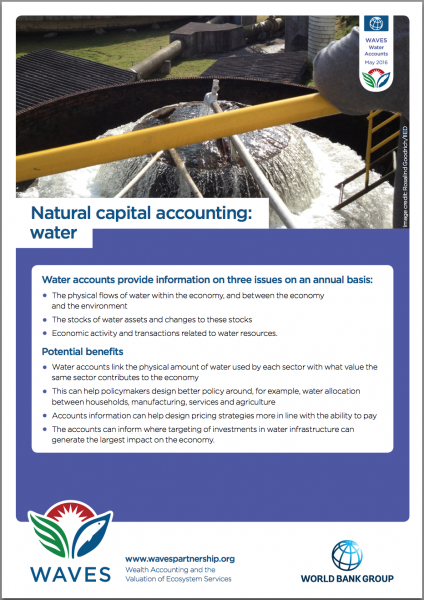 Natural Capital Accounting: Water