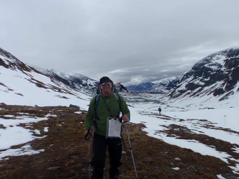Steven King of UNEP hiking the "King's Trail" in Sweden