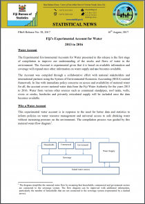 Fiji’s Experimental Account for Water (2013 to 2016)
