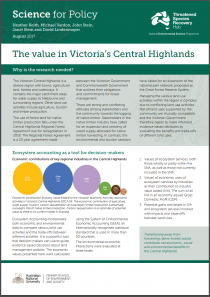 The value in Victoria’s Central Highlands