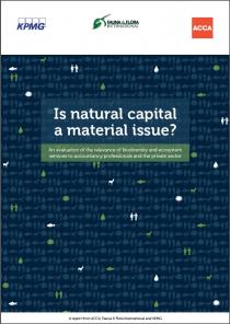 Is natural capital a material issue? An evaluation of the relevance of biodiversity and ecosystem services to accountancy professionals and the private sector