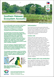 Southern Palawan Ecosystem Accounts