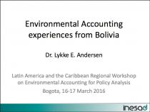 Environmental Accounting experiences from Bolivia