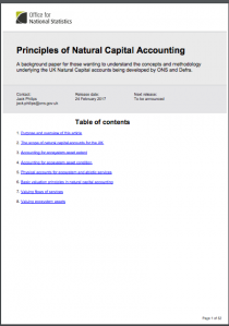 Principles of Natural Capital Accounting