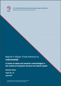 Nature’s Values: From Intrinsic to Instrumental A review of Values and Valuation methodologies in the context of ecosystem services and natural capital
