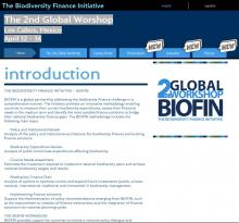 The Biodiversity Finance Initiative (BIOFIN): Presentations from the 2nd Global Worshop Los Cabos, Mexico, April 12-14