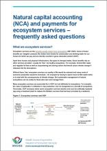 Natural capital accounting (NCA) and payments for ecosystem services - frequently asked questions