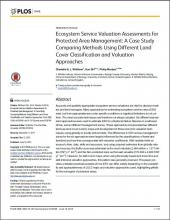 Ecosystem Service Valuation Assessments for Protected Area Management: A Case Study Comparing Methods Using Different Land Cover Classification and Valuation Approaches