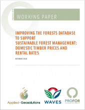 Improving the Forest Database to Support Sustainable Forest Management: Domestic Timber Prices and Rental Rates