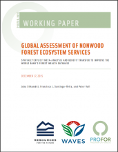 Global Assessment of Non-Wood Forest Ecosystem Services: Spatially Explicit Meta-Analysis and Benefit Transfer to Improve the World Bank's Forest Wealth Database