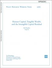 Human capital, tangible wealth, and the intangible capital residual, Volume 1 (Policy Research Working Paper)