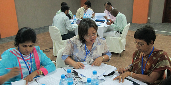 Participants at a workshop on water accounts and statistics in Mauritius. - Photo: Ricardo Martinez-Lagunes/UNDESA